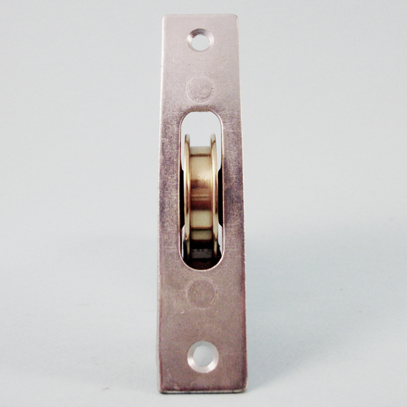 THD253/ZP • Zinc Plated • Square • Sash Pulley With Steel Body and 44mm [1¾] Brass Pulley